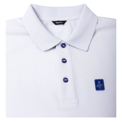 Polo Uomo con patch logo sul petto Bianca Refrigiwear- Francavilla Moda